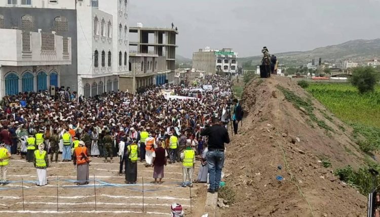 انفجار قنبلة من مخلفات العدوان في ذمار